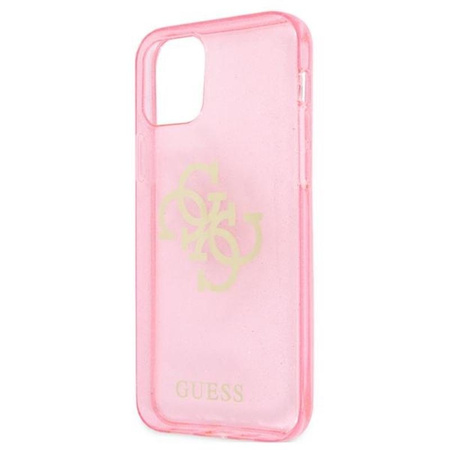 Coque Guess Glitter 4G Big Logo - iPhone 12 Pro Max (rose)
