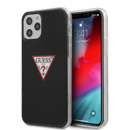 Guess Triangle Logo - iPhone 12 / iPhone 12 Pro Case (black)