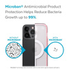 Speck Presidio Perfect-Clear with Impact Geometry + MagSafe - Etui iPhone 13 Pro Max z powłoką MICROBAN (Clear/Rosy Pink)