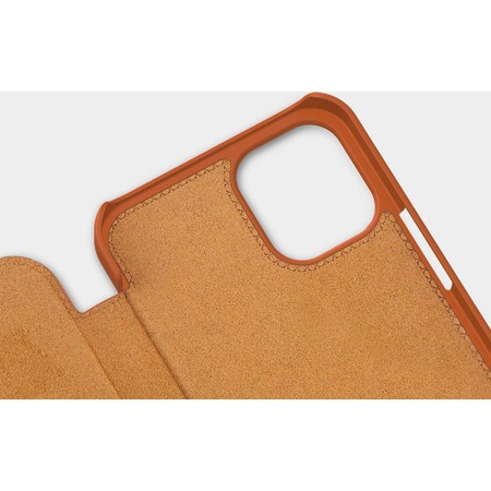 Nillkin Qin Ledertasche - Tasche für Apple iPhone 12 Mini (Schwarz)