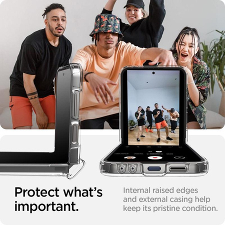 Spigen Ultra Hybrid Pro - Gehäuse für Samsung Galaxy Z Flip 6 (kristallklar)