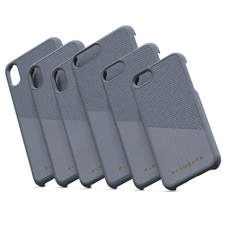 Nordic Elements Original Hel - Fa tok iPhone Xs Max készülékhez (középszürke)
