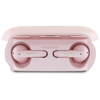 Guess Elongated Metallic Printed Logo - TWS Bluetooth-Kopfhörer + Ladetasche (rosa)