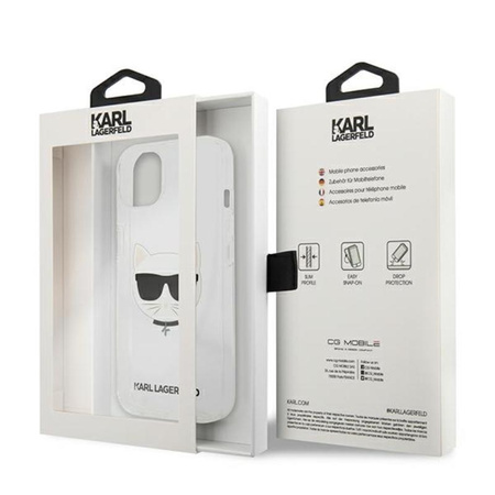 Karl Lagerfeld Choupette Head - Etui iPhone 13 Mini (przezroczysty)