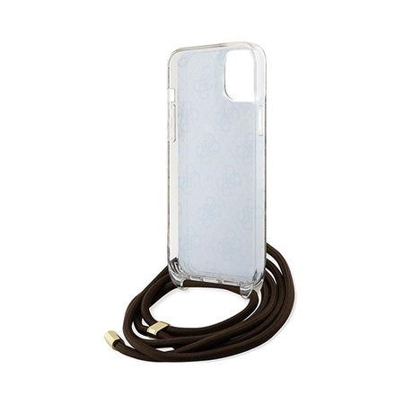 Guess Crossbody Cord 4G Print - iPhone 15 tok (barna)