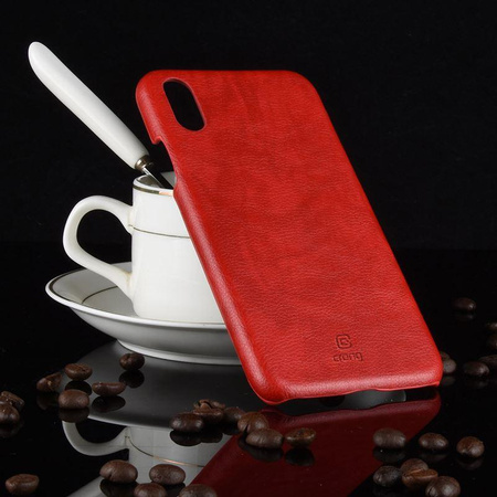 Crong Essential Cover - Coque pour iPhone Xs / X (rouge)