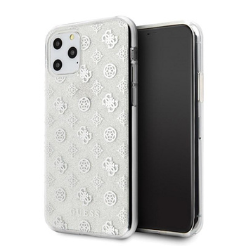 Guess 4G Peony Glitter - iPhone 11 Pro Case (Silver)