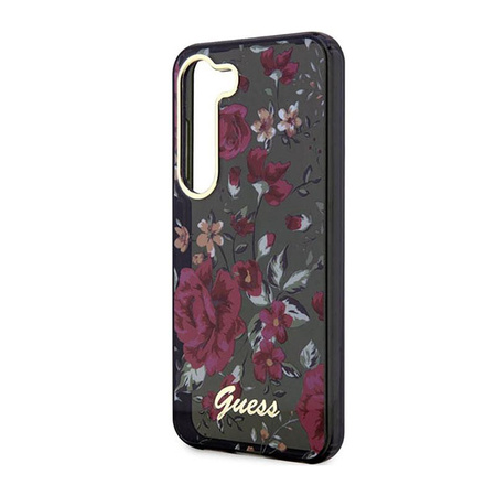 Guess Flower Collection - Hülle für Samsung Galaxy S23 (Khaki)