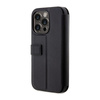 BMW Booktype Leather Stamp Blue Lines - iPhone 14 Pro Case (black)