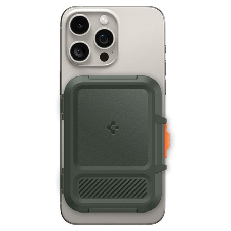 Spigen Lock Fit MagSafe - Magnetic Wallet (Military Green)