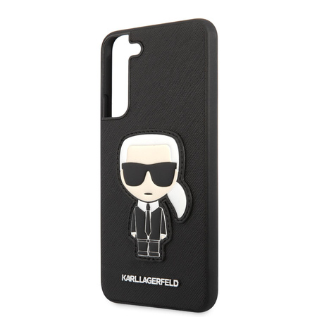 Karl Lagerfeld Saffiano Ikonik Patch - Étui Samsung Galaxy S22+ (noir)