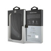 Mercedes Booktype Étui en cuir à motif de vagues - iPhone 15 Pro Case (noir)