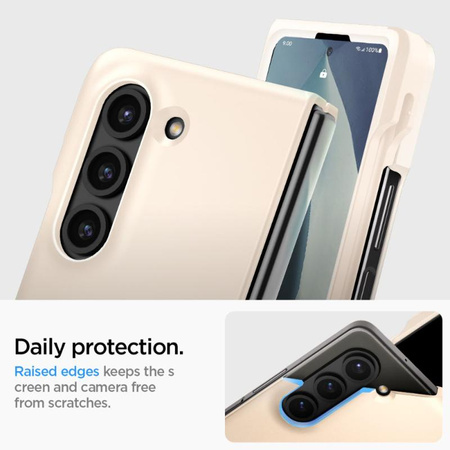 Spigen Thin Fit Pen - Etui pour Samsung Galaxy Z Fold 5 (Ivoire perlé)