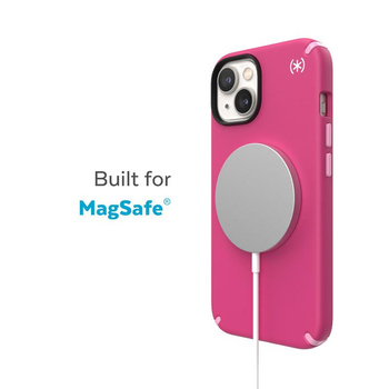 Speck Presidio2 Pro MagSafe - Antybakteryjne etui iPhone 15 Plus / 14 Plus (Digitalpink / Blossompink / White)