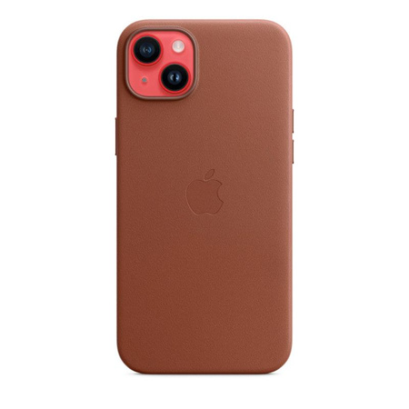 Apple Leather Case - Bőr tok MagSafe-rel iPhone 14 Plus készülékhez (umbra)