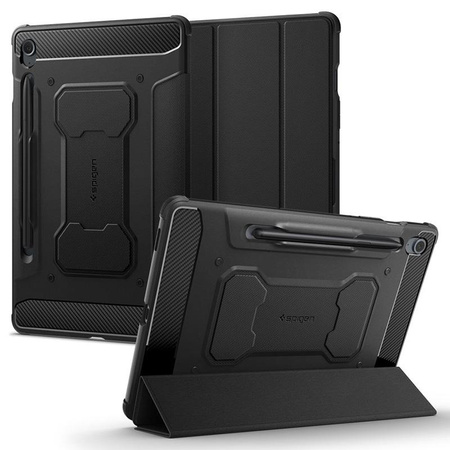 Spigen Rugged Armor Pro - Gehäuse für Samsung Galaxy Tab Tab S10 Lite / Tab S9 FE 10.9" X400 / X406B / X510 / X516B (Schwarz)