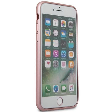 Guess Iridescent - Etui iPhone 8 / 7 (różowo złoty)
