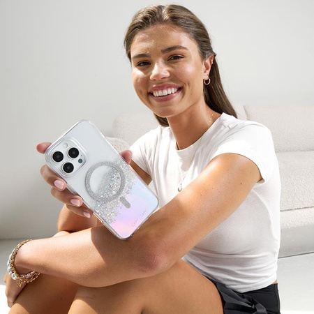 Case-Mate Karat MagSafe - iPhone 16 Pro Max tok (holografikus szappanbuborék)