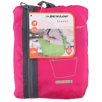 FOLDABLE SHOPPING TRAVEL BAG, Pink, Dunlop 21 L