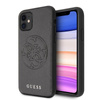 Guess Saffiano 4G Circle Logo - iPhone 11 Case (black)