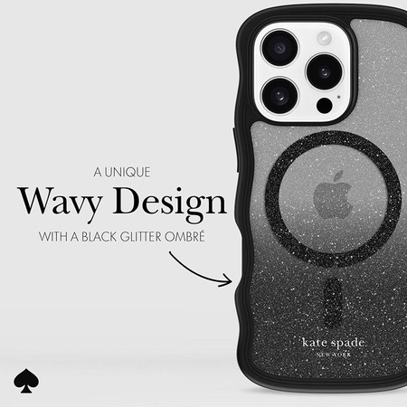 Kate Spade New York Wavy MagSafe - Étui pour iPhone 16 Pro Max (Nightfall)