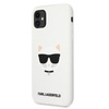 Karl Lagerfeld Choupette Head Silicone - iPhone 11 Case (white)