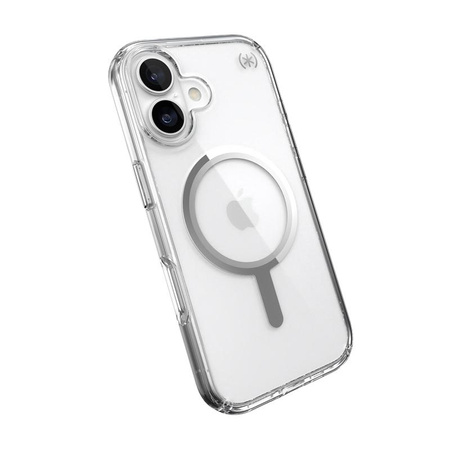 Speck Presidio Perfect Clear MagSafe - iPhone 17 Tasche (Klar / Silber)
