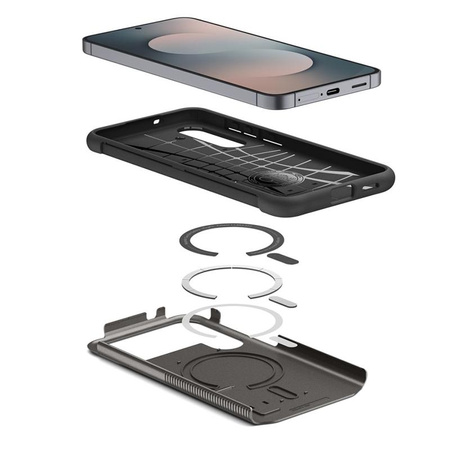 ETUI DO GALAXY S25 FE do MAGSAFE SPIGEN SLIM ARMOR ORYGINALNE SZARE