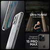 Spigen Ultra Hybrid - Coque pour iPhone 15 Pro Max (Transparent)
