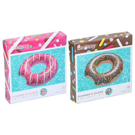 Bestway - Donut / Roue de natation en forme de donut (rose)