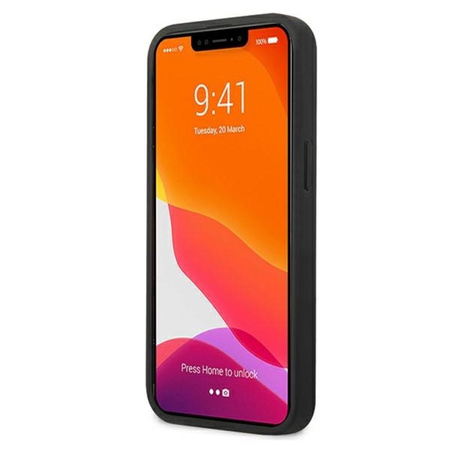 Karl Lagerfeld PU-Leder Karl & Choupette Prägung - iPhone 13 Tasche (schwarz)