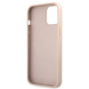 Guess 4G fém arany logó - iPhone 12 / iPhone 12 Pro tok (rózsaszín)
