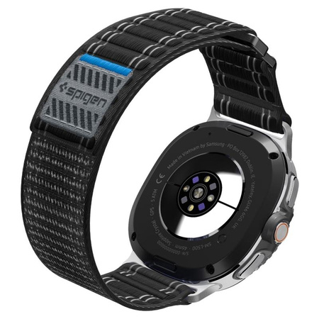 Spigen WBF0 Band - Szíj Samsung Galaxy Watch 8 / 8 Classic 40 / 44 / 46 mm-hez (Fekete)