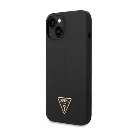 Guess GUHCP14MSLTGK iPhone 14 Plus 6,7" czarny/black hardcase Silicone Triangle
