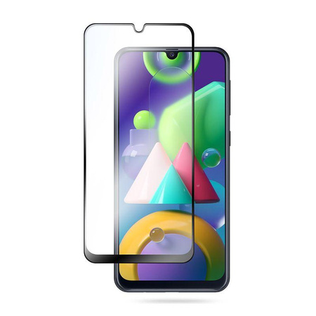 Crong 7D Nano Flexible Glass - Verre hybride 9H pour l'ensemble de l'écran du Samsung Galaxy M21