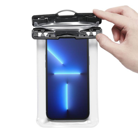 Spigen A601 Universal Waterproof Case - pouzdro pro smartphony do 6,9" (průhledné)