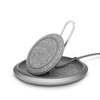 Moshi Lounge Q Wireless Charging Stand - Qi drahtloses induktives Ladegerät für iPhone und Android 15W (Nordic Gray)