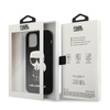Pouzdro Karl Lagerfeld Fullbody Silicone Iconic - iPhone 12 Pro Max (černé)