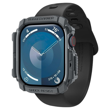 Spigen Rugged Armor - Gehäuse für Apple Watch 10 46 mm (Dunkelgrau)