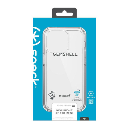 Speck Gemshell - Case for iPhone 14 Pro with Microban (Clear)