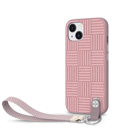 Moshi Altra - Case with detachable lanyard iPhone 13 (anti-bacterial NanoShield™) (Pink)