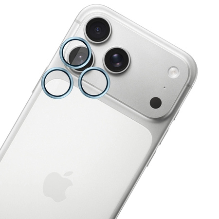 3mk HARDY Lens Protection Pro - Kameraschutzglas für iPhone 17 Pro / iPhone 17 Pro Max (Ocean Blue)