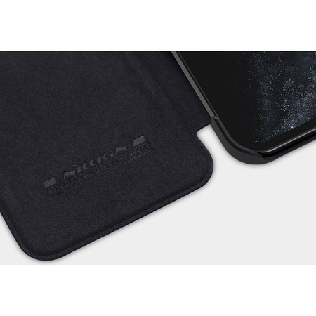 Kožené pouzdro Nillkin Qin - Pouzdro pro Apple iPhone 12 Mini (červené)