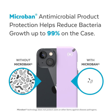 Speck Presidio2 Pro - Antibakteriális tok iPhone 14 Plus készülékhez (tavaszi lila / felhőszürke / fehér)