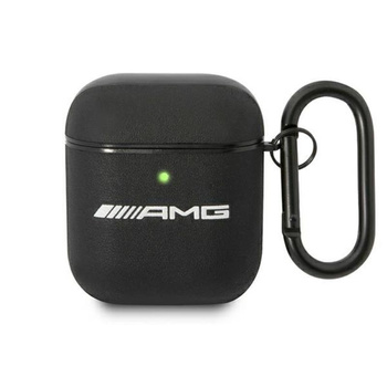 AMG Leather Big Logo - pouzdro na AirPods (černé)
