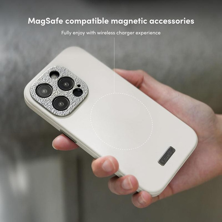 Moshi Napa MagSafe - Ledertasche für iPhone 15 Pro Max (Midnight Black)