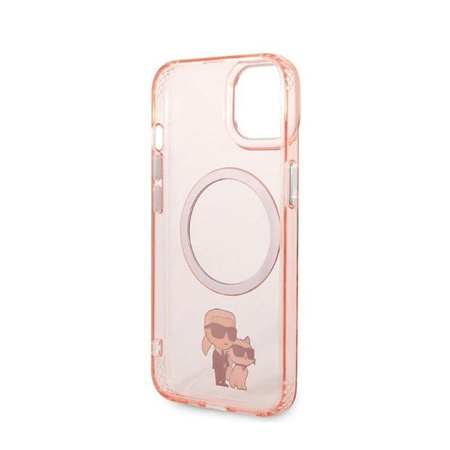 Karl Lagerfeld IML NFT Karl & Choupette MagSafe - iPhone 14 Tasche (rosa)