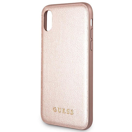 Guess Iridescent - iPhone Xs / X Hülle (Roségold)