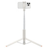 Spigen S541W Bluetooth Selfie Stick Tripod - Smartphone tripod / selfie stick holder (Dune Beige)
