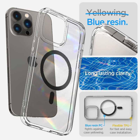 Spigen Ultra Hybrid Mag MagSafe – Etui do iPhone 14 Pro (Carbon Fiber)